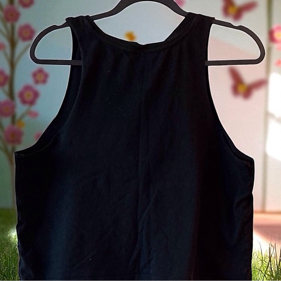 PINK Victoria's Secret Mesh V-Neck Crop Top Tank - Size Large - Picture 3 of 7